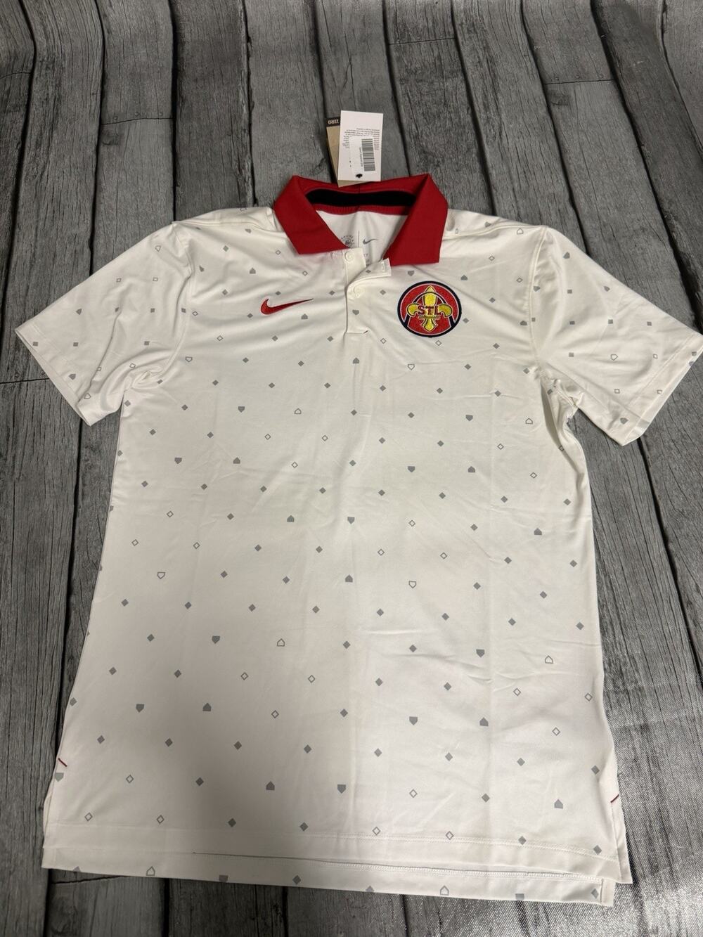 NWT Men’s Nike St. Louis Cardinals 2024 City Connect Vapor Polo Shirt Small READ